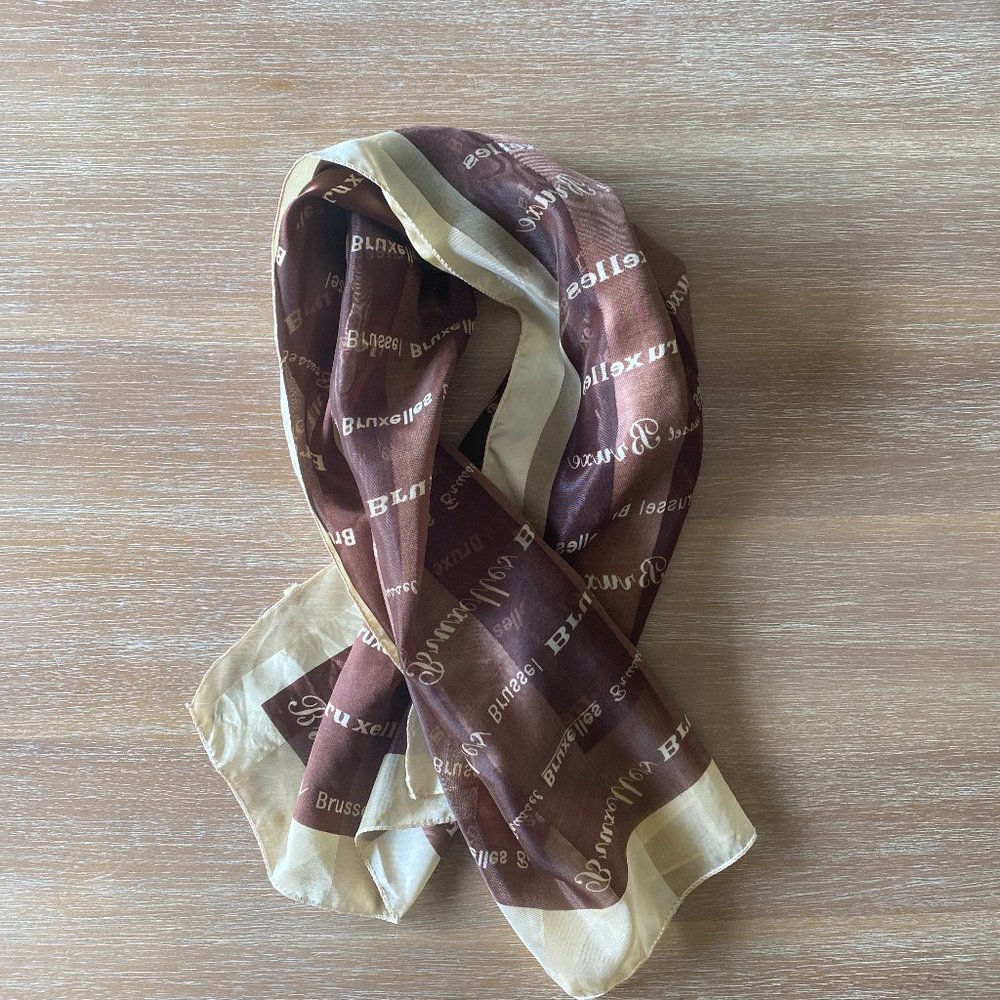 Brussels Souvenir Travel Scarf